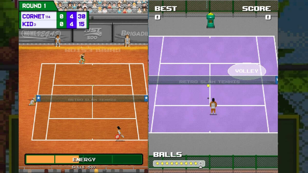 Retro Slam Tennis dorazil na mobily. Kombinuje tenis s RPG prvky