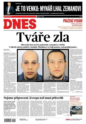 Obálka e-magazínu MF Dnes 9.1.2015