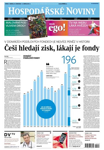 Obálka e-magazínu Hospodářské noviny 147 - 31.7.2015