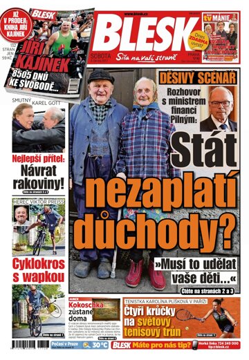 Obálka e-magazínu Blesk 3.6.2017