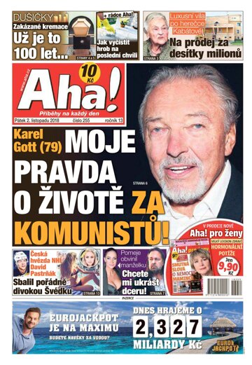 Obálka e-magazínu AHA! 2.11.2018