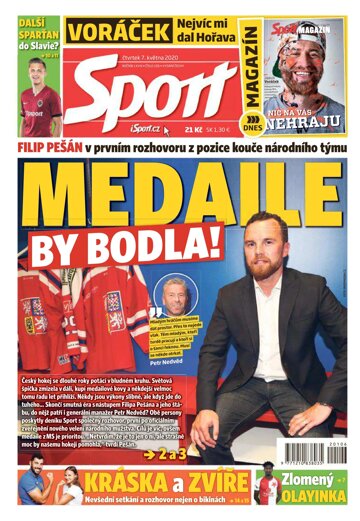 Obálka e-magazínu Sport 7.5.2020