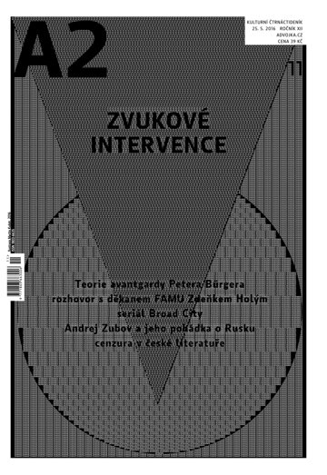 Obálka e-magazínu A2 kulturní čtrnáctideník 11/2016