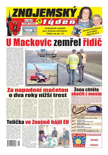 Obálka e-magazínu Znojemský týden 11/2017