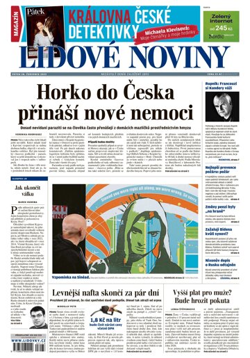 Obálka e-magazínu Lidové noviny 28.7.2023