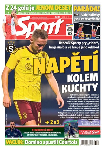 Obálka e-magazínu Sport 29.8.2023