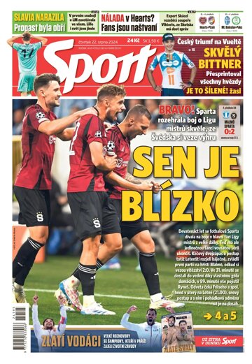 Obálka e-magazínu Sport 22.8.2024