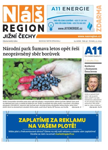 Obálka e-magazínu Náš Region - Jižní Čechy 36/2024