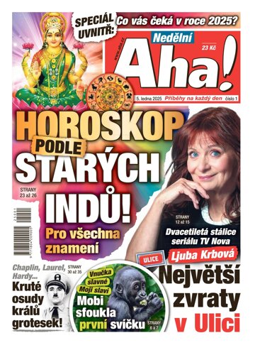 Obálka e-magazínu Nedělní AHA! 5.1.2025