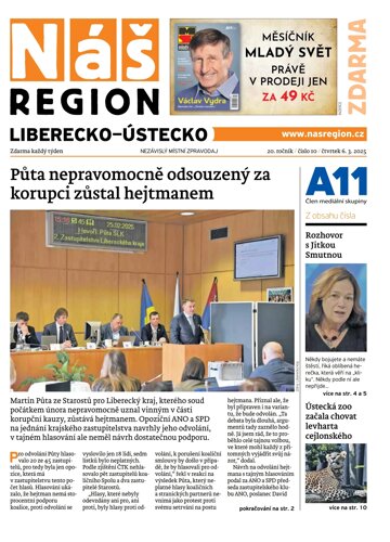 Obálka e-magazínu Náš Region - Liberecko 10/2025