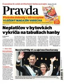 Obálka e-magazínu Pravda 20. 6. 2014