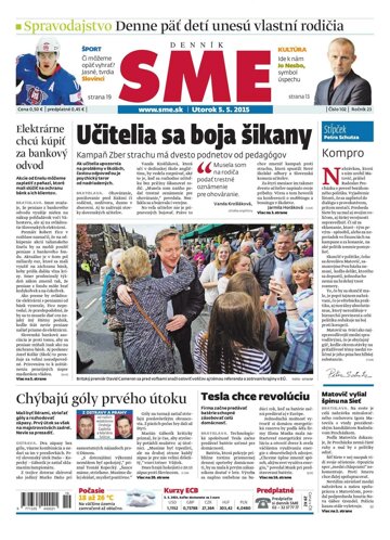 Obálka e-magazínu SME 5.5.2015