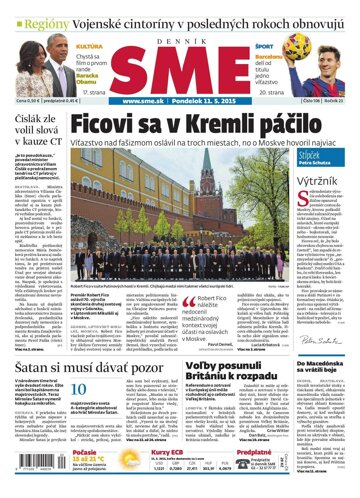 Obálka e-magazínu SME 11.5.2015