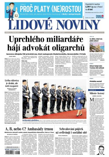 Obálka e-magazínu Lidové noviny 24.6.2015