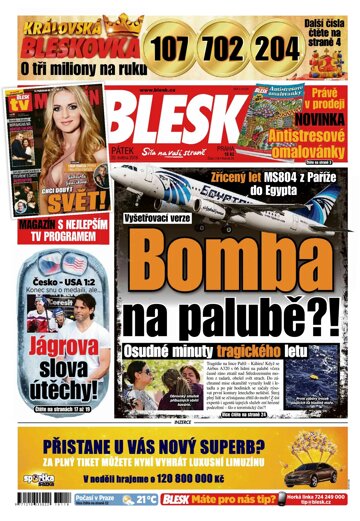 Obálka e-magazínu Blesk 20.5.2016