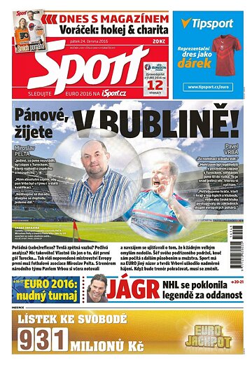 Obálka e-magazínu Sport 24.6.2016