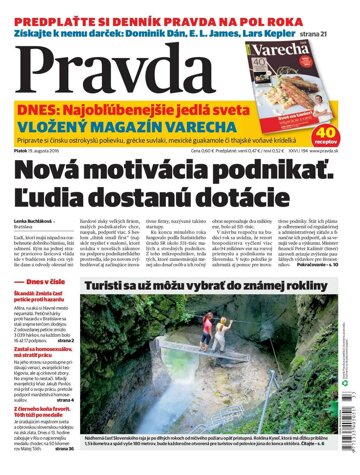 Obálka e-magazínu Pravda 19. 8. 2016