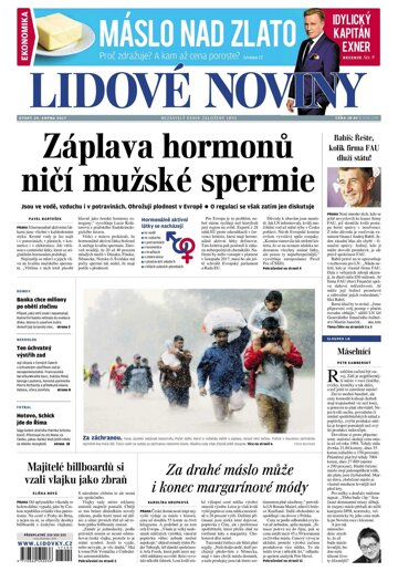 Obálka e-magazínu Lidové noviny 29.8.2017