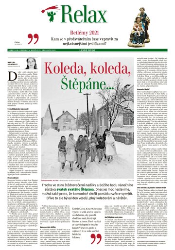 Obálka e-magazínu LN+ Morava - 18.12.2021