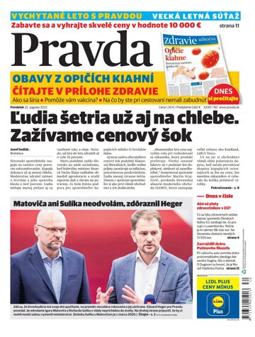 Obálka e-magazínu Pravda 22. 8. 2022