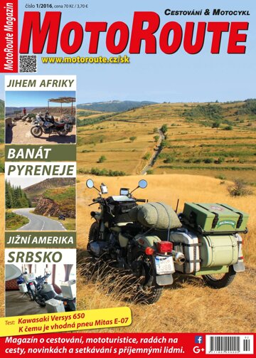 Obálka e-magazínu MotoRoute Magazín 1/2016