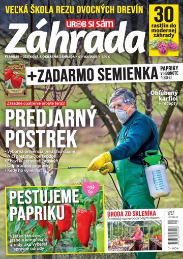 Obálka e-magazínu Záhrada 2025 01-02