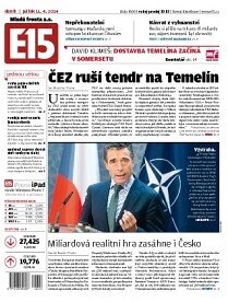 Obálka e-magazínu E15 11.4.2014