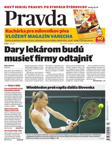 Obálka e-magazínu Pravda 3. 7. 2015