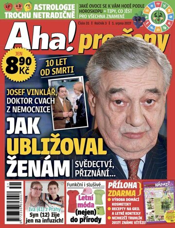 Obálka e-magazínu AHA! pro ženy 1.8.2017