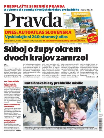 Obálka e-magazínu Pravda 2. 10. 2017