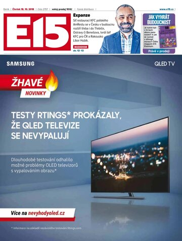 Obálka e-magazínu E15 18.10.2018