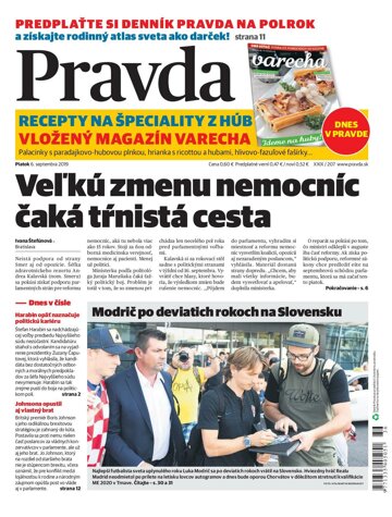 Obálka e-magazínu Pravda 6. 9. 2019