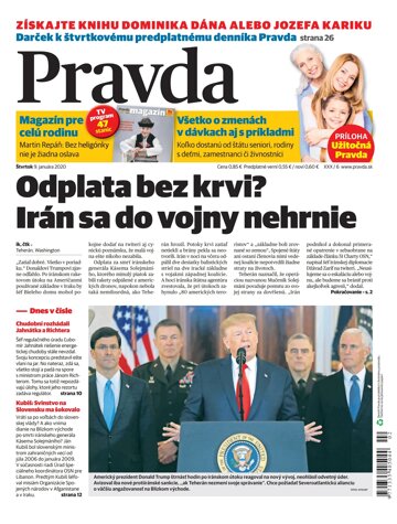 Obálka e-magazínu Pravda 9. 1. 2020