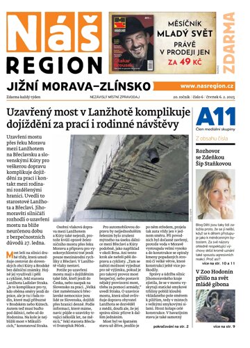 Obálka e-magazínu Náš Region - Jižní Morava/Zlínsko 6/2025