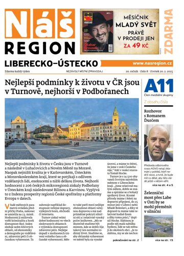 Obálka e-magazínu Náš Region - Liberecko 8/2025