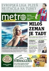 Obálka e-magazínu deník METRO 8.3.2013