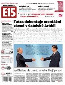 Obálka e-magazínu E15 22.5.2014