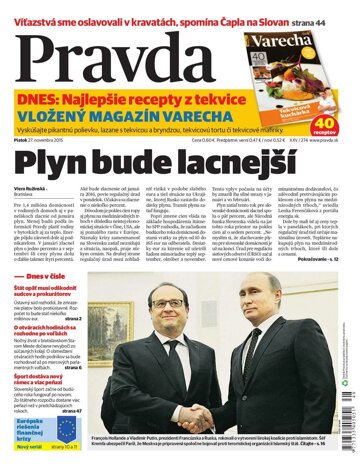 Obálka e-magazínu Pravda 27.11.2015