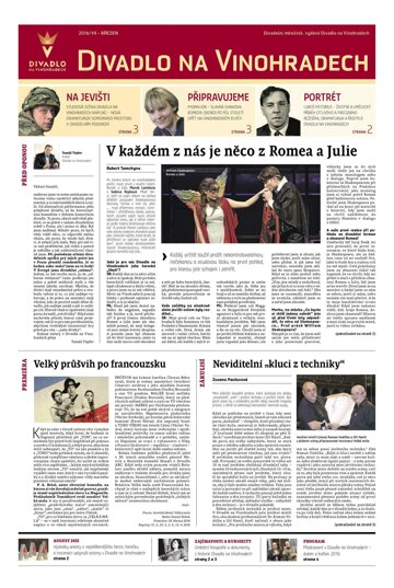 Obálka e-magazínu Hospodářské noviny - příloha 049 - 10.3.2016 Divadlo na Vinohradech