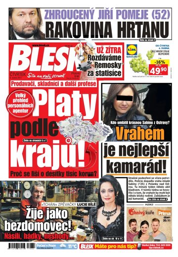 Obálka e-magazínu Blesk 6.4.2017