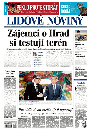 Obálka e-magazínu Lidové noviny 2.3.2019