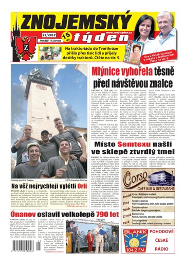 Obálka e-magazínu Znojemský týden 25/2017