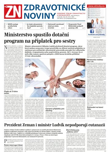 Obálka e-magazínu Ze Zdravotnictví 26/2017