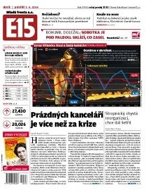 Obálka e-magazínu E15 7.4.2014