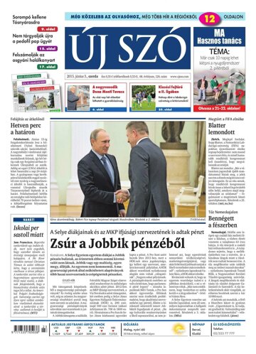 Obálka e-magazínu Új Szó 3.6.2015