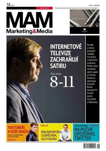 Obálka e-magazínu Marketing & Media 38 - 14.9.2015