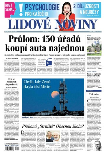 Obálka e-magazínu Lidové noviny 8.8.2017