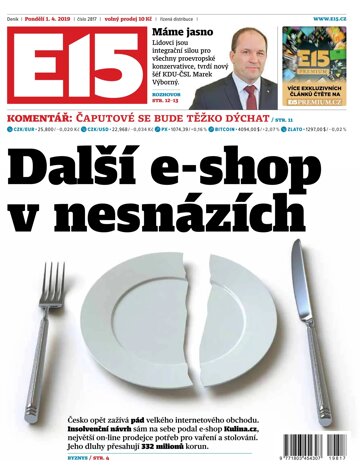 Obálka e-magazínu E15 1.4.2019