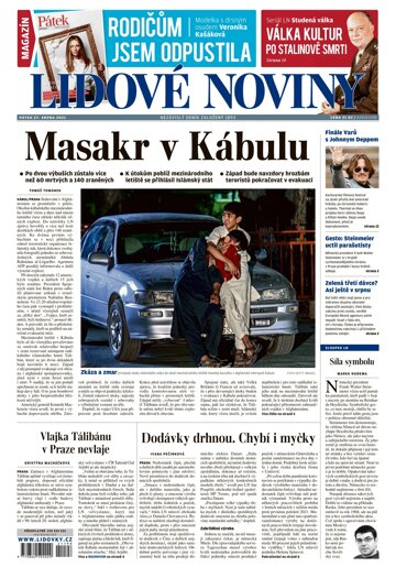 Obálka e-magazínu Lidové noviny 27.8.2021