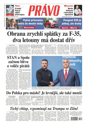 Obálka e-magazínu Deník Právo 8.11.2024